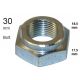 Wheel Hub Nut Self locking VW AUDI SEAT SKODA REAR 30mm 171407643A