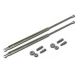 2 x Gas Powered Bonnet Lifters Chrome Hood Struts 40008 JOM